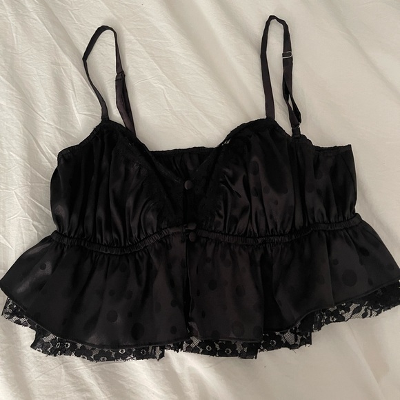 For Love And Lemons Tops - For love of lemons black lace tank